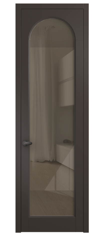 Межкомнатная дверь Palazzo 6804 Матовый антрацит Рефлективное бронзовое стекло "Stopsol", калёное Цена 5600 Br | Volhovec