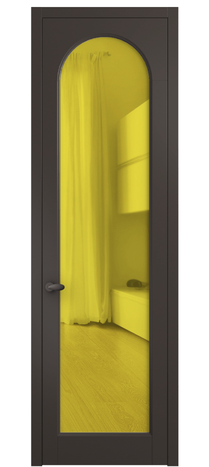 Дверь межкомнатная Palazzo 6804 Матовый антрацит Прозрачное жёлтое стекло, триплекс 0536 МАН Цена 5200 Br Наличники уже входят в базовый комплект. Фабрика дверей Волховец 8 (800) 551 43 19 Межкомнатная дверь Palazzo 6804 Матовый антрацит Прозрачное жёлтое стекло, триплекс Цена 5200 Br | Volhovec