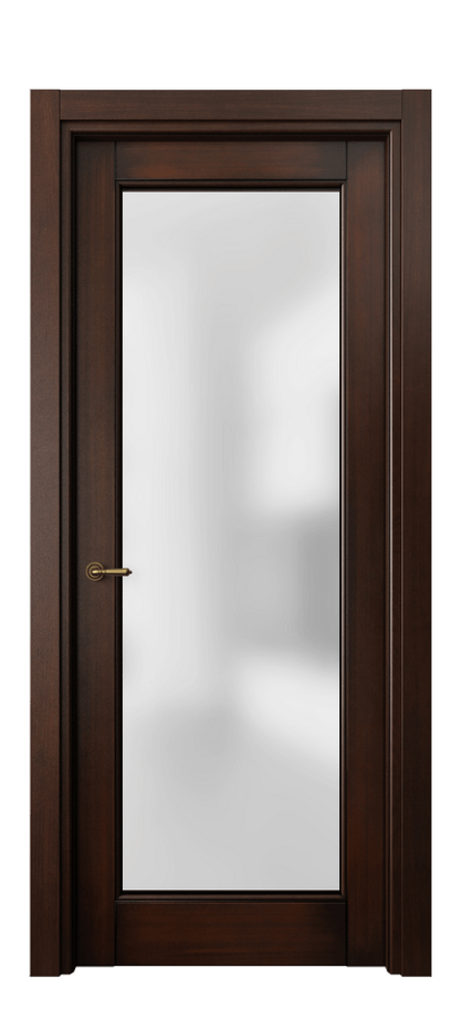Межкомнатная дверь Toscana Litera 6300 Бук тёмный с патиной Сатинированное стекло. Цена 5280  | Volhovec