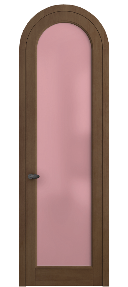 Межкомнатная дверь Palazzo 6814 Бук тёмный матовый Сатинированное розовое стекло, триплекс Цена 9200 Br | Volhovec