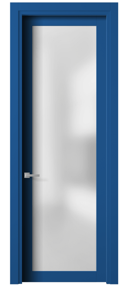 Межкомнатная дверь Планум 2102 Матовый белоснежный Сатинированное стекло Цена 3500 Br | Volhovec