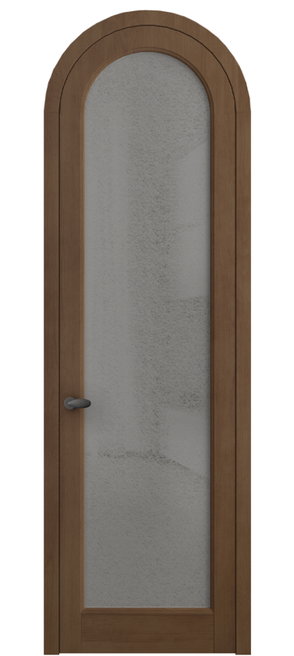 Межкомнатная дверь Palazzo 6814 Бук тёмный матовый Фактурное серое стекло "Лёд", триплекс, 8 мм Цена 9000 Br | Volhovec