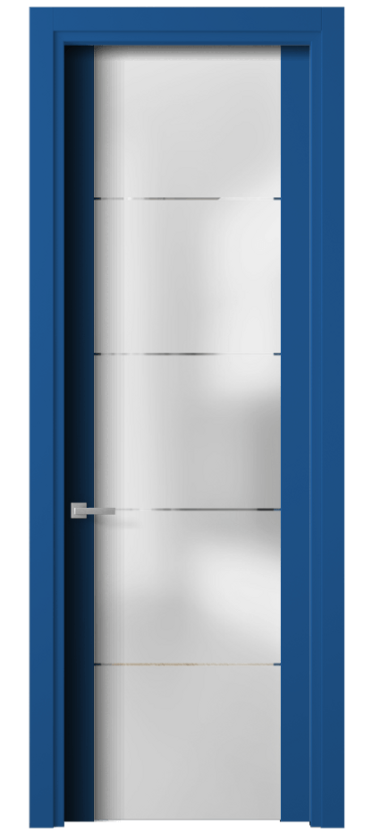 Межкомнатная дверь Planum 4114 Матовый белоснежный Сатинированное стекло с гравировкой «КВАДРО», триплекс Цена 4200 Br | Volhovec