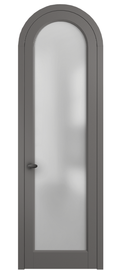 Межкомнатная дверь Palazzo 6814 Матовый классический серый Сатинированное стекло Цена 6700 Br | Volhovec
