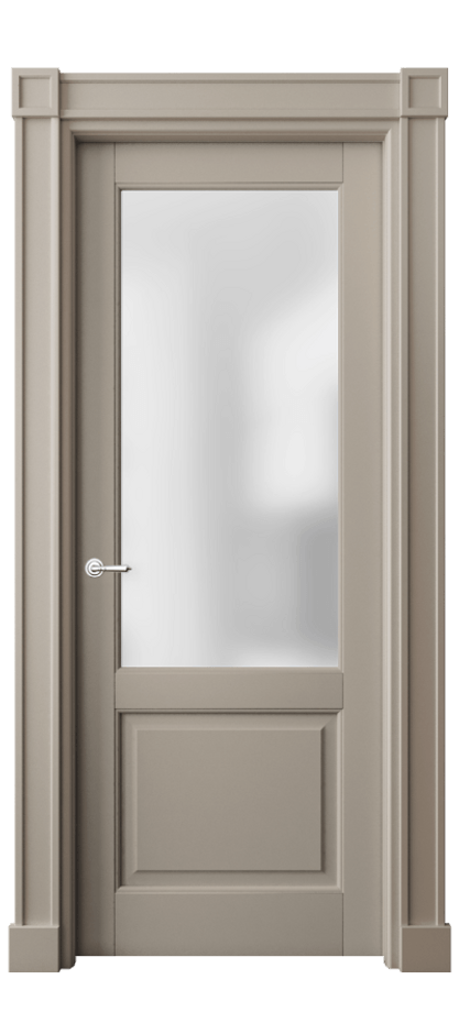 Межкомнатная дверь Toscana Plano 6302 Бук бисквитный Сатинированное стекло Цена 5240 Br | Volhovec