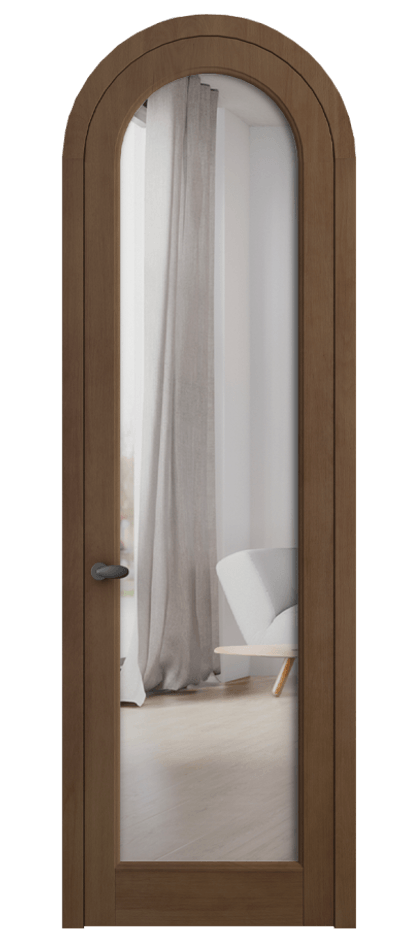 Межкомнатная дверь Palazzo 6814 Бук тёмный матовый Двустороннее зеркало, триплекс Цена 9300 Br | Volhovec