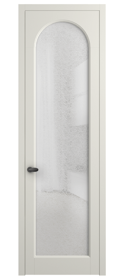 Межкомнатная дверь Palazzo 6804 Матовый жемчужный Фактурное стекло "Лёд", триплекс Цена 5500 Br | Volhovec