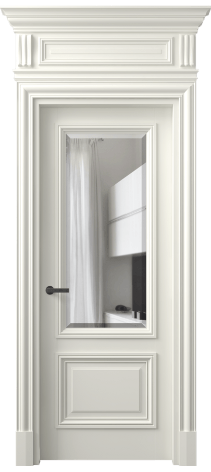 Дверь межкомнатная Антик 7302 Матовый жемчужный Прозрачное стекло с фацетом КЭП + Объёмный фриз + Карниз МЖМ Цена 8680 Br Наличники уже входят в базовый комплект. Фабрика дверей Волховец 8 (800) 551 43 19 Межкомнатная дверь Антик 7302 Матовый жемчужный Прозрачное стекло с фацетом Цена 8680 Br | Volhovec