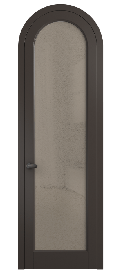 Межкомнатная дверь Палаццо 6814 Матовый антрацит Фактурное бронзовое стекло "Лёд", триплекс Цена 7000 Br | Volhovec