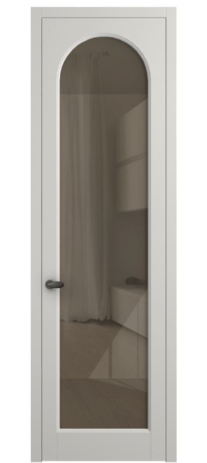 Межкомнатная дверь Palazzo 6804 Матовый серый Рефлективное бронзовое стекло "Stopsol", калёное Цена 5600 Br | Volhovec