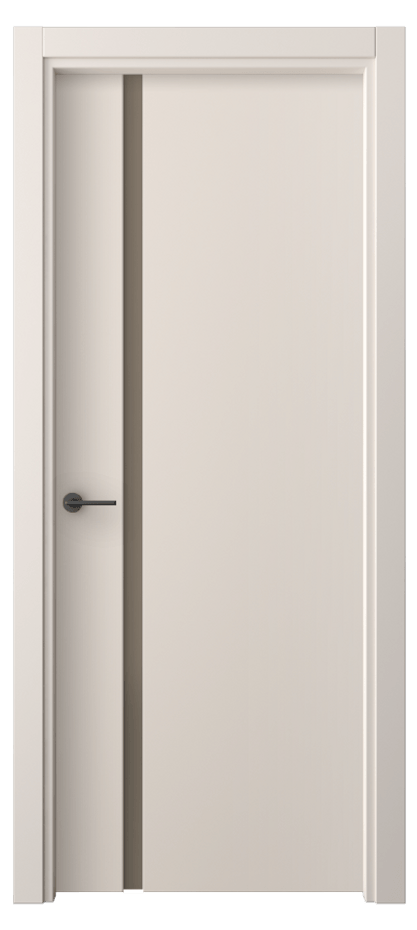 Межкомнатная дверь Freedom 4222 ПЭТ пудровый бежевый Сатинированное бронзовое стекло, триплекс Цена 1600 Br | Volhovec