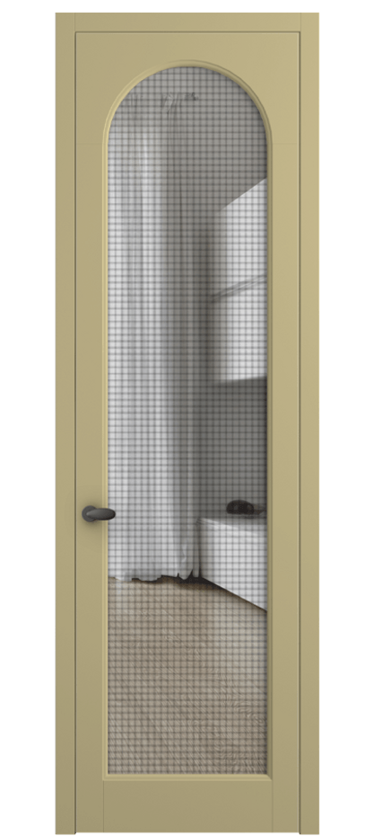 Межкомнатная дверь Palazzo 6804 Матовый белоснежный Mesh silver Цена 6800 Br | Volhovec