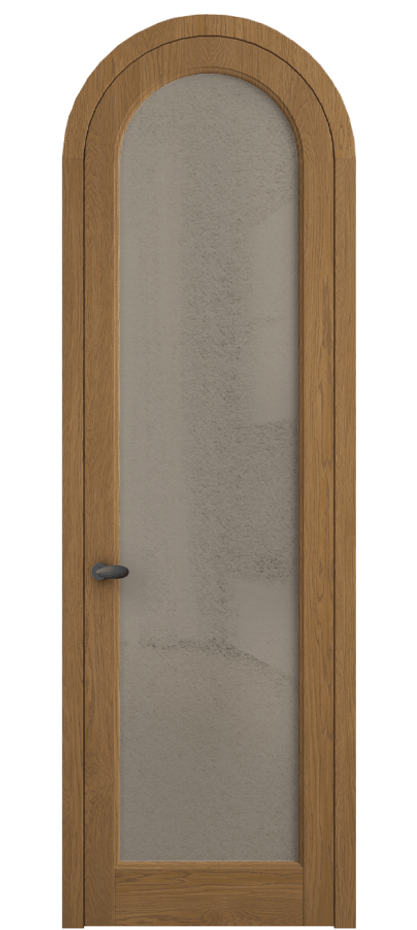 Межкомнатная дверь Palazzo 6814 Дуб пряный матовый Фактурное бронзовое стекло "Лёд", триплекс, 8 мм Цена 10700.3044 Br | Volhovec