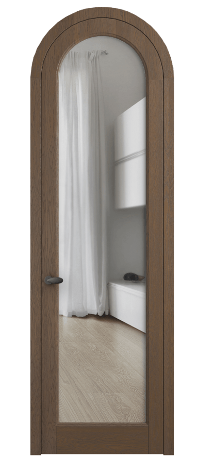 Межкомнатная дверь Palazzo 6814 Дуб туманный матовый Прозрачное стекло Цена 11000 Br | Volhovec