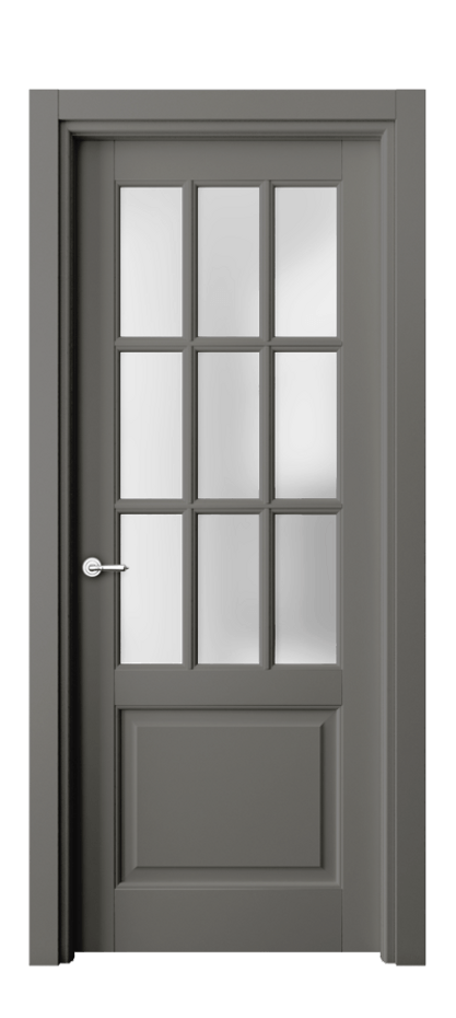 Межкомнатная дверь Toscana Grigliato 6312 Бук классический серый Сатинированное стекло Цена 5750 Br | Volhovec