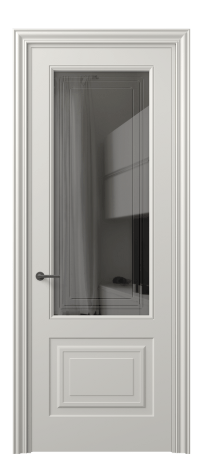 Дверь межкомнатная Маскот 8452 Матовый тёплый серый Прозрачное серое стекло с гравировкой "Грани", триплекс Фигурный наличник МТСР Цена 4411 Br Наличники уже входят в базовый комплект. Фабрика дверей Волховец 8 (800) 551 43 19 Межкомнатная дверь Маскот 8452 Матовый тёплый серый Прозрачное серое стекло с гравировкой "Грани", триплекс Цена 4411 Br | Volhovec