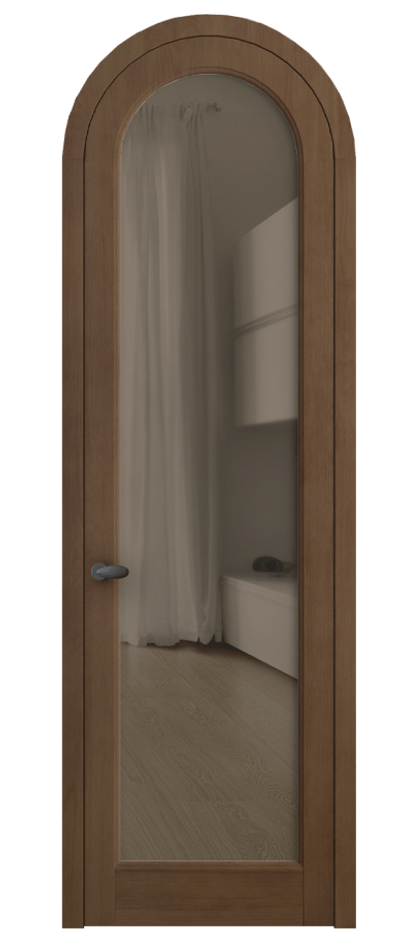 Межкомнатная дверь Palazzo 6814 Бук тёмный матовый Прозрачное бронзовое стекло, триплекс Цена 9200 Br | Volhovec