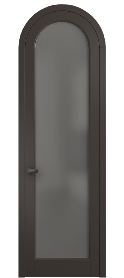 Межкомнатная дверь Palazzo 6814 Матовый антрацит Сатинированное серое стекло, триплекс, 8 мм Цена 6300 Br | Volhovec