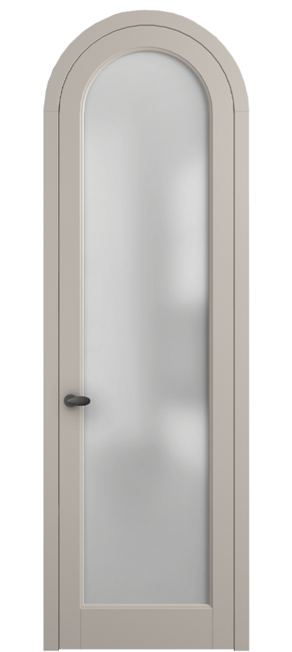 Межкомнатная дверь Palazzo 6814 Матовый светло-бежевый Сатинированное стекло Цена 6300 Br | Volhovec
