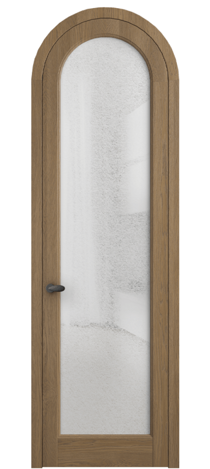 Межкомнатная дверь Palazzo 6814 Дуб мускатный матовый Фактурное стекло "Лёд", триплекс, 8 мм Цена 10700.3044 Br | Volhovec