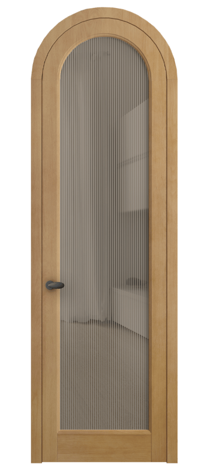 Межкомнатная дверь Palazzo 6814 Бук натуральный матовый Рифлёное бронзовое стекло "Дюна", триплекс Цена 9500 Br | Volhovec