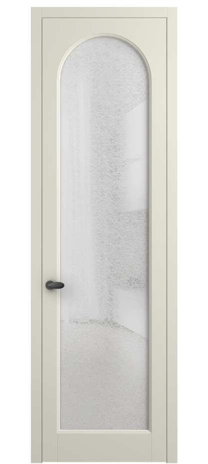 Межкомнатная дверь Палаццо 6804 Матовый молочно-белый Фактурное стекло "Лёд", триплекс Цена 5500 Br | Volhovec