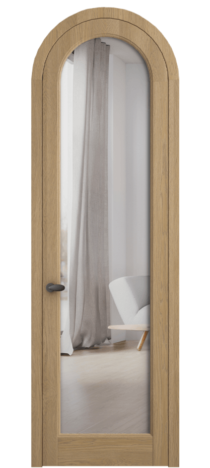 Межкомнатная дверь Palazzo 6814 Дуб соломенный матовый Двустороннее зеркало, триплекс Цена 11100 Br | Volhovec