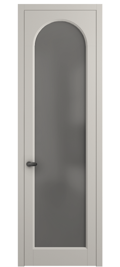 Межкомнатная дверь Palazzo 6804 Матовый облачно-серый Сатинированное серое стекло, триплекс Цена 5200 Br | Volhovec