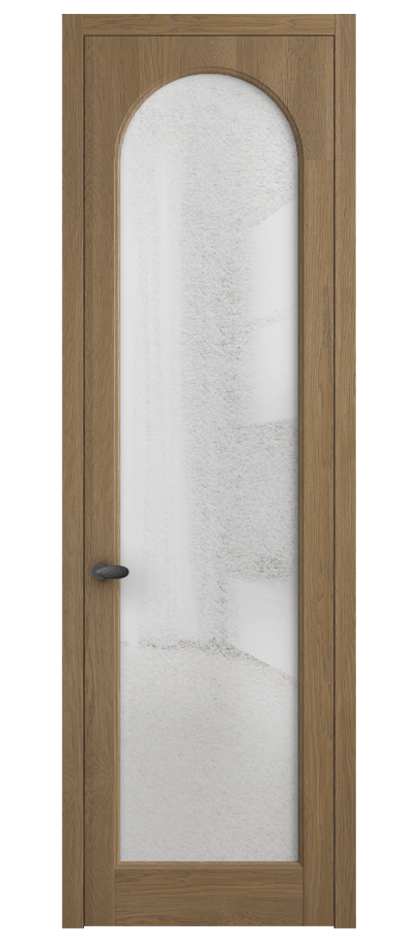 Межкомнатная дверь Палаццо 6804 Дуб мускатный матовый Фактурное стекло "Лёд", триплекс Цена 8200 Br | Volhovec