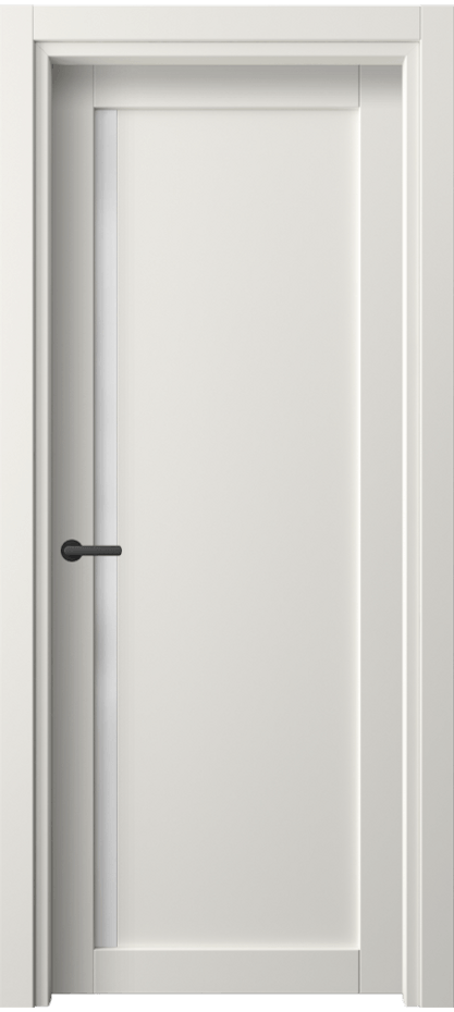 Межкомнатная дверь Нео 2110 ПЭТ белоснежный Сатинированное стекло Цена 1631 Br | Volhovec