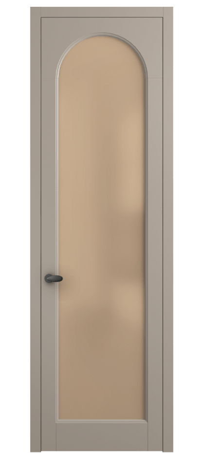 Межкомнатная дверь Palazzo 6804 Матовый бисквитный Сатинированное оранжевое стекло, триплекс Цена 5200 Br | Volhovec