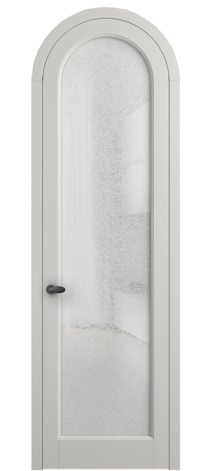 Межкомнатная дверь Palazzo 6814 Матовый серый Фактурное стекло "Лёд", триплекс Цена 7000 Br | Volhovec