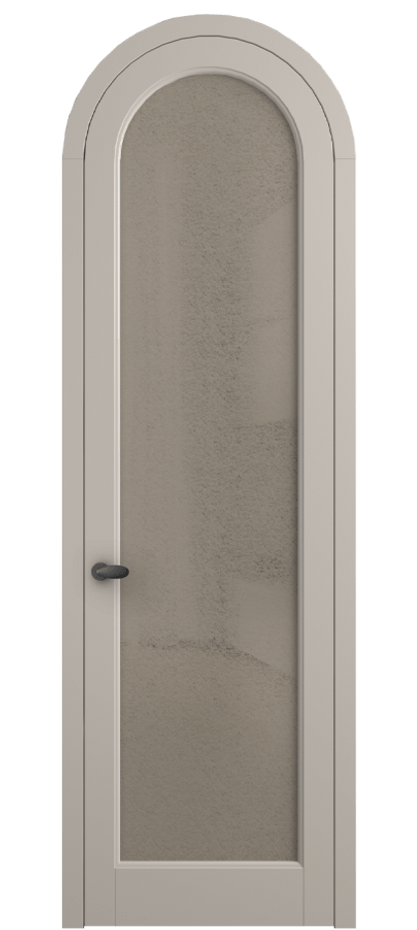 Межкомнатная дверь Palazzo 6814 Матовый светло-бежевый Фактурное бронзовое стекло "Лёд", триплекс Цена 7000 Br | Volhovec