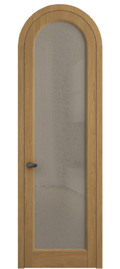 Межкомнатная дверь Palazzo 6814 Дуб солнечный матовый Фактурное бронзовое стекло "Лёд", триплекс, 8 мм Цена 10700.3044 Br | Volhovec