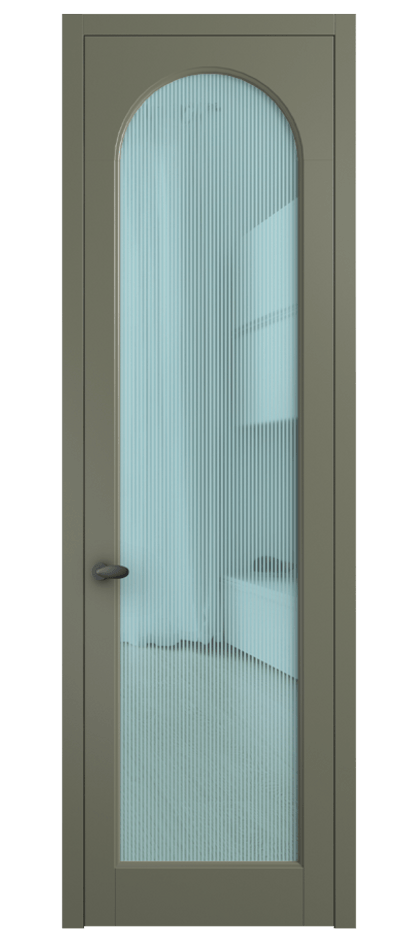 Дверь межкомнатная Палаццо 6804 Матовый оливковый тёмный Рифлёное голубое стекло "Дюна", триплекс 0536 МОТ Цена 5500 Br Наличники уже входят в базовый комплект. Фабрика дверей Волховец 8 (800) 551 43 19 Межкомнатная дверь Палаццо 6804 Матовый оливковый тёмный Рифлёное голубое стекло "Дюна", триплекс Цена 5500 Br | Volhovec
