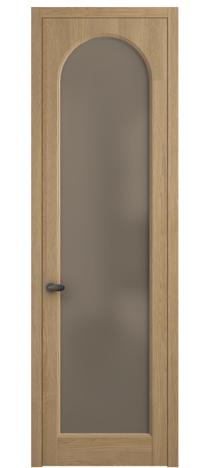 Межкомнатная дверь Palazzo 6804 Дуб соломенный матовый Сатинированное бронзовое стекло, триплекс Цена 7900 Br | Volhovec