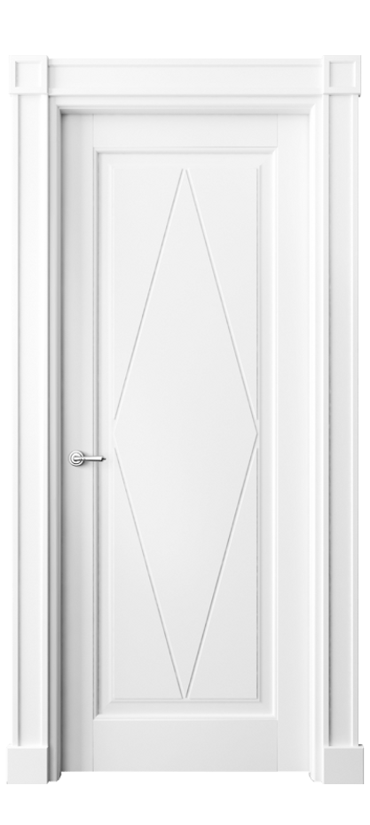 Межкомнатная дверь Тоскана Ромбо 6341 Матовый белоснежный  Цена 7300 Br | Volhovec