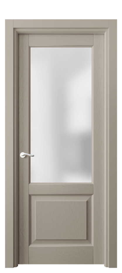 Межкомнатная дверь Лигнум 0740 Дуб бисквитный Сатинированное стекло Цена 6980 Br | Volhovec