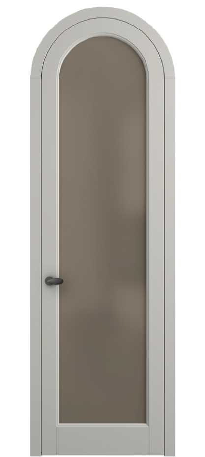 Межкомнатная дверь Палаццо 6814 Матовый тёплый серый Сатинированное бронзовое стекло, триплекс Цена 6700 Br | Volhovec
