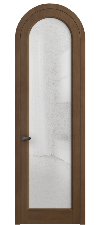 Межкомнатная дверь Palazzo 6814 Бук тёмный матовый Фактурное стекло "Лёд", триплекс, 8 мм Цена 9000 Br | Volhovec