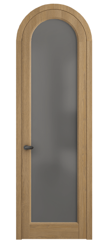 Межкомнатная дверь Palazzo 6814 Дуб пшеничный матовый Сатинированное серое стекло, триплекс Цена 11000 Br | Volhovec