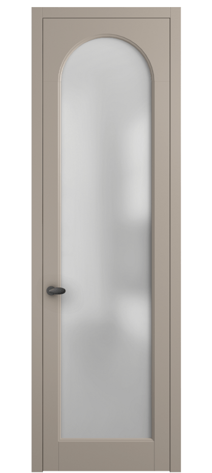 Межкомнатная дверь Палаццо 6804 Матовый бисквитный Сатинированное стекло Цена 5200 Br | Volhovec