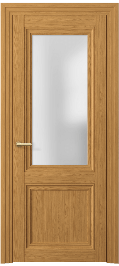 Межкомнатная дверь Центро 2524 Ванильный дуб Сатинированное стекло Цена 2300 Br | Volhovec