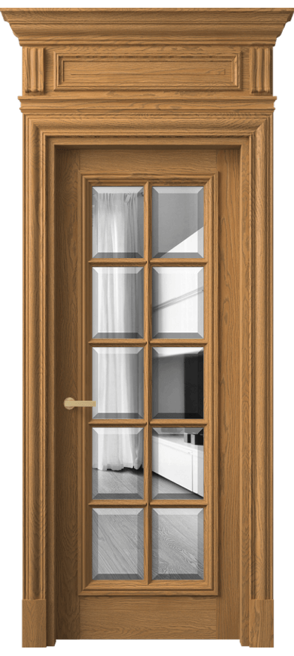 Дверь межкомнатная Антик 7310 Дуб солнечный матовый Двустороннее зеркало с фацетом, триплекс КЭП + Объёмный фриз + Карниз ДСЛ.М Цена 15830 Br Наличники уже входят в базовый комплект. Фабрика дверей Волховец 8 (800) 551 43 19 Межкомнатная дверь Антик 7310 Дуб солнечный матовый Двустороннее зеркало с фацетом, триплекс Цена 15830 Br | Volhovec