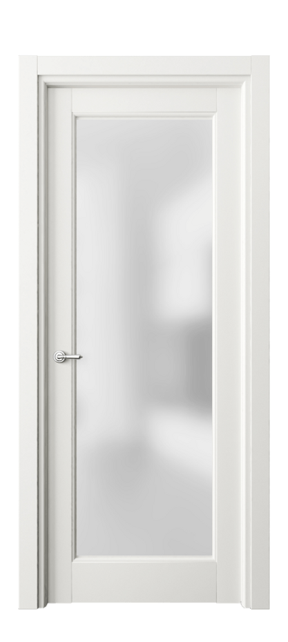 Межкомнатная дверь Тоскана Элегантэ 6300 Матовый серый Сатинированное стекло Цена 5060 Br | Volhovec