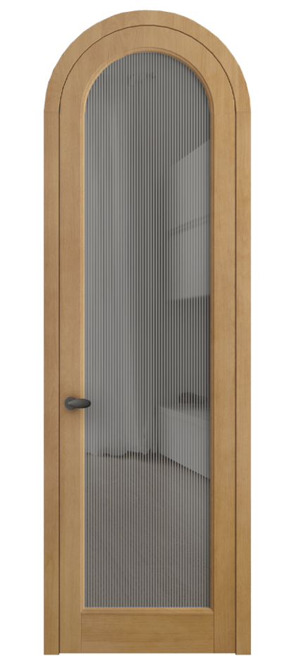 Межкомнатная дверь Palazzo 6814 Бук натуральный матовый Рифлёное серое стекло "Дюна", триплекс Цена 9500 Br | Volhovec