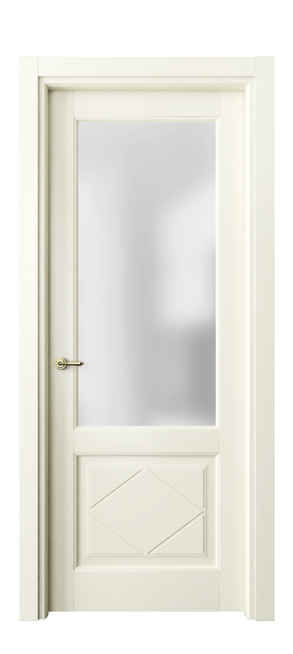 Межкомнатная дверь Тоскана Ромбо 6342 Матовый молочно-белый Сатинированное стекло Цена 5080 Br | Volhovec