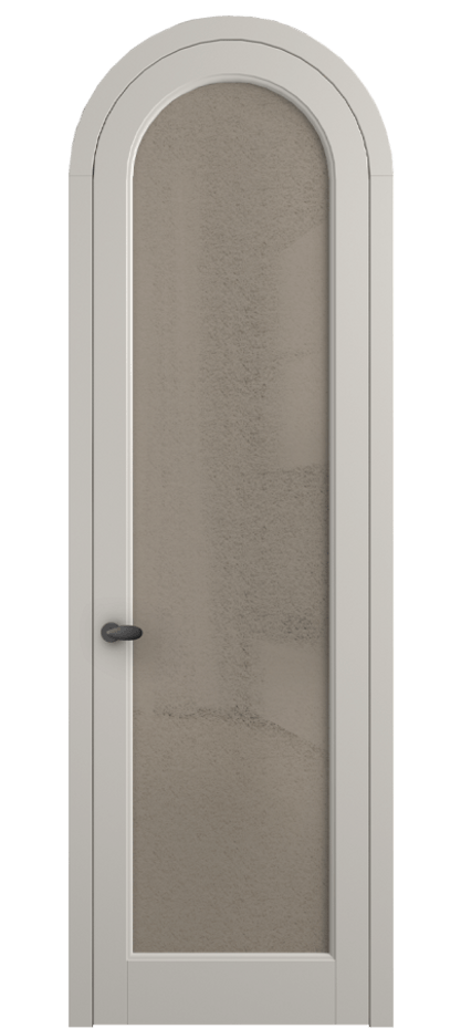 Межкомнатная дверь Palazzo 6814 Матовый облачно-серый Фактурное бронзовое стекло "Лёд", триплекс Цена 7000 Br | Volhovec