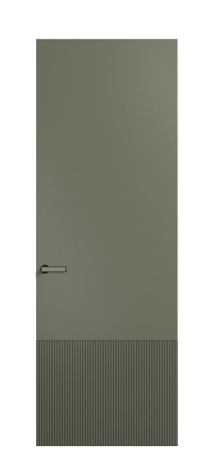 Межкомнатная дверь Вельвет 8202 Матовый оливковый тёмный. Цена 3500  | Volhovec