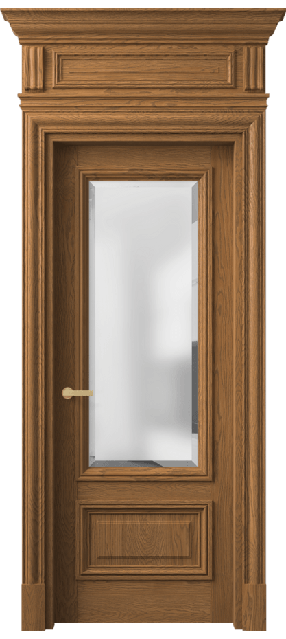 Межкомнатная дверь Antique 7306 Дуб пряный матовый Сатинированное стекло с фацетом, 6 мм Цена 10740 Br | Volhovec